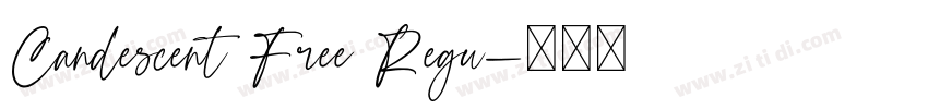 Candescent Free Regu字体转换